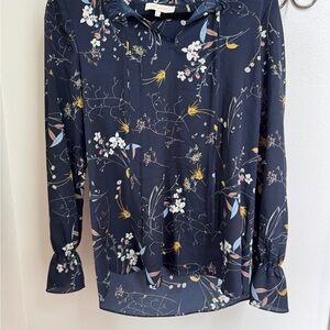 Floral Navy Blouse